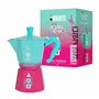 Cafetière Italienne Bialetti Bleu Rose Aluminium Thermoplastique 6 Tasses
