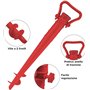 Embout de forage pour parasol de plage de plage de pied parapluie base fixation couleurs rouge bleu jaune vert abs résistant pra