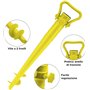 Embout de forage pour parasol de plage de plage de pied parapluie base fixation couleurs rouge bleu jaune vert abs résistant pra
