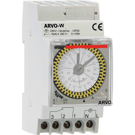 Vemer vp883300 Interrupteur horaire électromécanique arvo-w