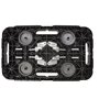 Art Plast Dolly Chariot plat avec roues, 48 x 29 x (H) 12,5 cm, charge maximale 300 kg, multi-usages, noir