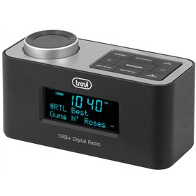 Trevi RC 80D6 Dab Radio-réveil électronique avec récepteur numérique Dab/Dab+ et FM avec RDS