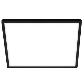 Panneau LED BRILONER LEUCHTEN SLIM, 18 W, 2400 lm, IP20, noir, plastique, 29,3 x 29,3 x 2,8 cm