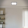 Panneau LED BRILONER LEUCHTEN SLIM, 18 W, 2400 lm, IP20, noir, plastique, 29,3 x 29,3 x 2,8 cm