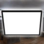 Panneau LED BRILONER LEUCHTEN SLIM, 18 W, 2400 lm, IP20, noir, plastique, 29,3 x 29,3 x 2,8 cm