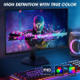 KOORUI Ecran Pc Gamer 27 Pouces, Moniteur PC 240Hz, FHD, 1ms, Adaptive Sync (1920 x 1080p, DCI-P3 90%, SRGB 100%, HDMI, DisplayP