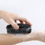 Lot de 2 brosses pour le corps en silicone - Noir - Brosse de douche pour le dos - Brosse pour le dos - Brosse pour le corps - B