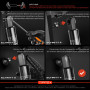 Frankberg 2x Ressorts à Gaz Porte arrière 500mm 455N Compatibles avec M.e.g.a.n.e IV Hatchback B9A/M/N 1.0L-1.8L 2015-2024 Rempl