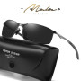PKRANZYHKAL Lunettes de soleil homme polarisées, UV400, Metal, Classique, 3 Couleurs, Sport, Voyage