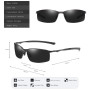 PKRANZYHKAL Lunettes de soleil homme polarisées, UV400, Metal, Classique, 3 Couleurs, Sport, Voyage