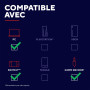 Trust Gaming GXT 1619 Rhox Barre de Son RGB 12W (6W RMS), Enceinte PC Stéréo Alimentation USB, Format Compact, Câble AUX 3.5 mm,