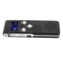 Enregistreur Vocal Numérique 192Kbps HD Réduction du Bruit Double Microphone Appareil D'enregistrement Portable Lecteur MP3 pour