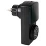 Electraline 58110 Programmeur d'extérieur Ip44 Fonction Compte à Rebours avec Capteur et Télécommande, Noir/Vert