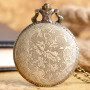 L'ancien Scrolls Vintage Bronze Copper Skyrim Montre De Poche Hommes Pendentif Rétro Quartz Antique Dragon Montre De Poche Colli