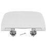 Ideal Standard – i.life B Abattant WC, Design enveloppant, Angulaire, Fermeture douce et option de libération rapide pour facili