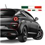 4R Quattroerre.it 32108 Autocollant 3D Drapeau Italie HQ, 3 Pièces, Vert, Blanc, Rouge