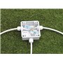 Arnocanali GI-BOX100 Kit Gel bi-composant IP68 Isolant et scellant avec boîte de dérivation 100 x 100 mm et Presse Sortie de câb