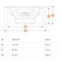 Hertz X 165 – Paire de Haut-parleurs coaxiaux 2 Voies 165 mm, 110W Peak, cône polypropylène et Tweeter PEI