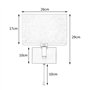 JHYPVII Applique Murale Doré Lot de 2 avec Interrupteur à Tirette Lampe Murale Chambre avec Abat-Jour en Tissu Luminaire Mural I