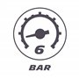 MICHELIN Ponçeuse de Paume - Disque 125 mm Velcro - Consommation d'Air : 170 l/min - Pression d'Utilisation : 6 bar