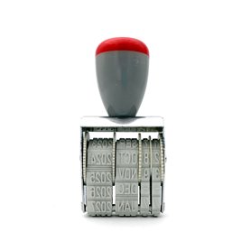 Alevar Tampon de date manuel (mois en anglais)