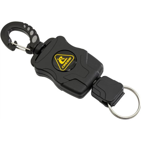 CRESSI Rectractable Lanyard Mini Anneau avec Clip de Fixation et Longe Rétractable Unisex-Adult