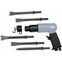 ABAC Marteau Piqueur Pneumatique G-475 - Coffret en Plastique avec Accessoires (5 Burins 175 mm + Ressort de Retenue + Mini Huil