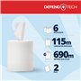 PAPERNET - 417815 - Essuie-Main Rouleau Autocut - Cellulose Pure Gaufrage Wave 2 Plis Blanc - Long. (m): 115 Diam. de coeur (cm)