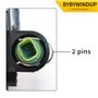 Bywindup Joint de capteur du boîtier du thermostat compatible avec C1 C2 C3 Xsara Fiesta 107 206 207 307 Remplacement pour ‎1336
