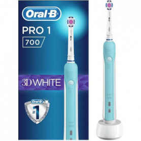 Oral-B PRO 1 700 3D white- Brosse a Dents Électrique - Rechargeable - Minuteur - 55,99 €