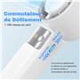 Mini Ventilateur Portable - 4000mAh Ventilateur USB,1-199 Vitesses,Pliable à 115°,Petit Ventilateur de Poche Rechargeable,Mini F