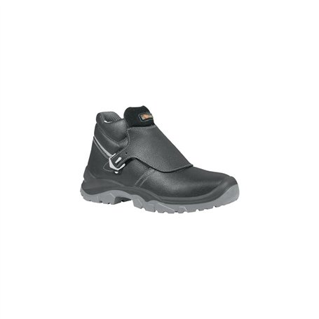 Upower - Chaussures de sécurité Hautes Classiques et Robustes Crocodile - Environnements de Soudure - S3 SRC 46 - Noir