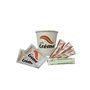Serti de 100 sachets de sucre extra fins + 100 gobelets en papier + 100 palettes biodégradables - Caffè Crème