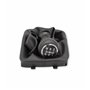 1neiSmartech Kit pommeau 5 vitesses et casque en simili cuir compatible avec Peugeot 206, 206 Plus, 406 - avec adaptateur en pla