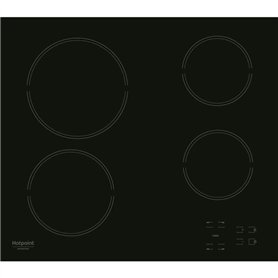 Table de cuisson vitrocéramique - HOTPOINT - HR631C - 4 foyers - 60 cm - Noir
