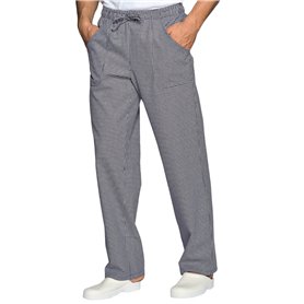 Pantalon Cuisinier Reactive Dye Pied de Poule 100% Coton a carreaux