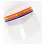 tempo di saldi 5 Visière de protection arc-en-ciel intégrée en polycarbonate transparent réglable