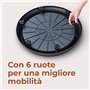 Teraplast Biblo Diamètre 35 cm – Déplacement de Pot avec Roues en Plastique, Couleur Gris foncé, 100% Plastique recyclé