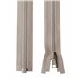 IPEA Fermeture éclair de 75 cm de long - Couleur beige - 2 unités - Chaîne Taille #5 - Fermetures éclair Divisibles pour éblouis