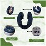 Rehausseur WC et bidet 10 cm auto-bloquant hydrofuge et lavable en EVA Rehausseur WC pour personnes âgées et handicapées. Siège 