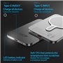 Cable Technologies Powerbank pour MagSafe 5000mah sans fil magnétique USB-C PD20W mince, charge rapide, batterie externe power b
