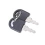 Cadenas pour vitrine coulissante, serrure à cliquet pour terrarium, 2 clés incluses, pour tiroirs armoire en verre