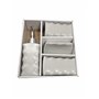 Ensemble de salle de bain complet 4 pièces en céramique – distributeur de savon, verre, porte-brosses à dents, porte-savon – acc