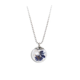 Gioielli Botanici Collier lavande en acier inoxydable