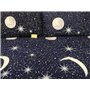 PAGO POCO Parure de lit en flanelle pour lit double, motif géométrique, drap plat, 240 x 280 cm, drap housse 180 x 200 + 25 cm, 
