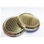 OPIROS Promo Capsules alvéolées pour bocaux miel en conserve couvercles dorés avec motif ruche pour bocaux en verre (diamètre 63
