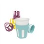 Palucart Porte-gobelets en plastique 8 pièces multicolores sous-verres Coupe-vent