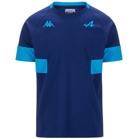 Kappa - T-Shirt Adobi BWT Alpine F1 Team 2024 pour Homme - Bleu - Taille L