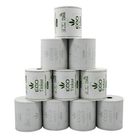 Carte Dozio - Rouleaux de papier thermique homologués pour caisses moyennes/petites activités - Lot de 10 rouleaux - Format 58 m