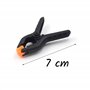 Lot de 4 pinces à ressort 7 cm en nylon de haute qualité – Mâchoire réglable en PE orange – Haute force de serrage pour menuiser